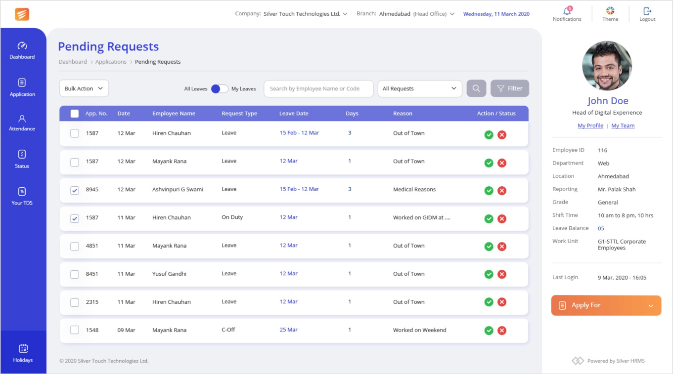 HRMS on Cloud